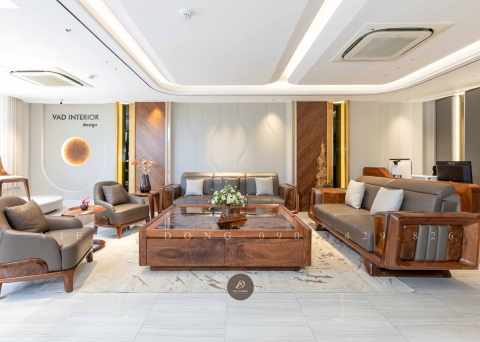  Sofa gỗ óc chó V'DELICATE SF - 26055 E.LUX